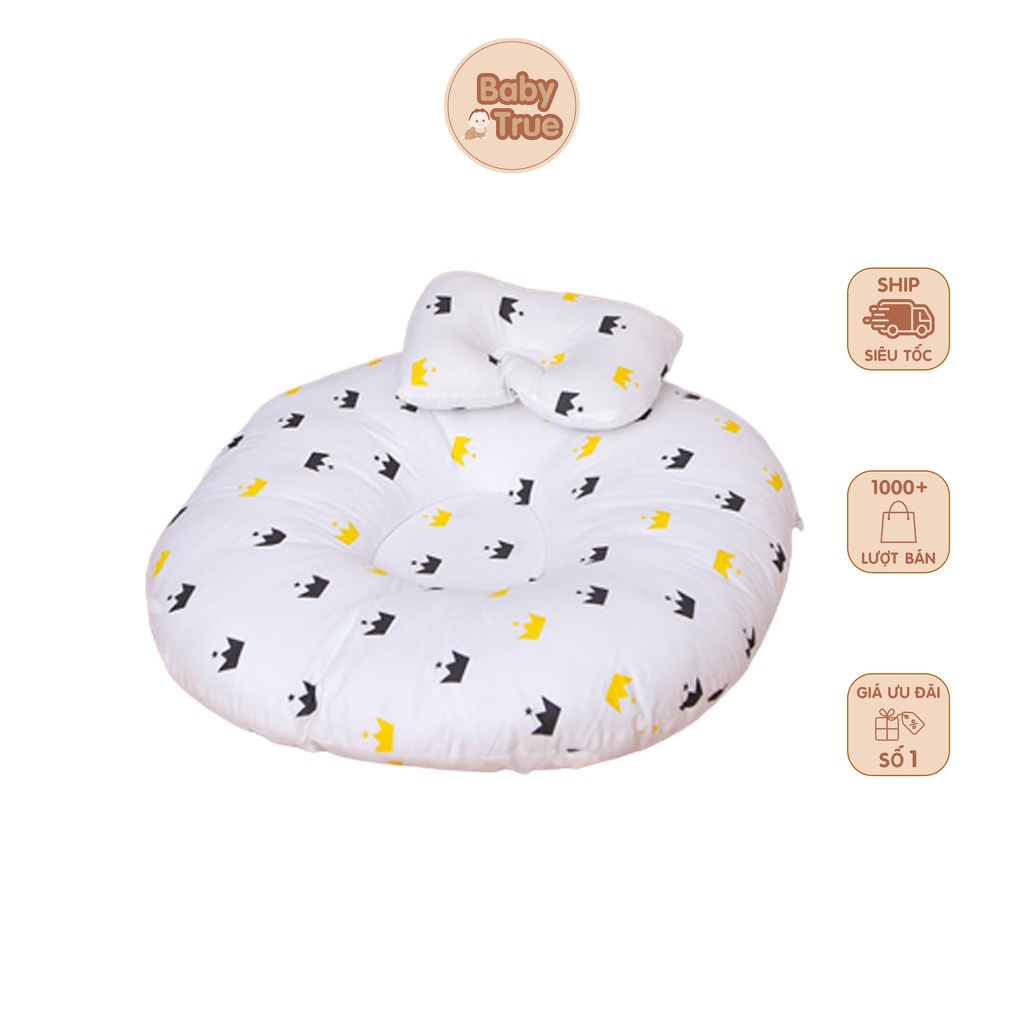 Gối chống trào ngược, tập ngồi cho bé sơ sinh Baby True