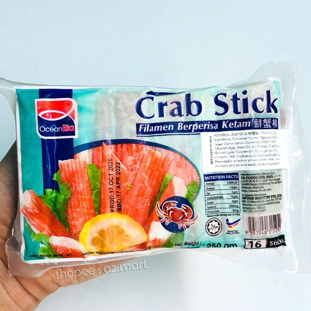 Thanh Cua Crab Stick Surimi OceanRia Malaysia Nhúng Thả Lẩu