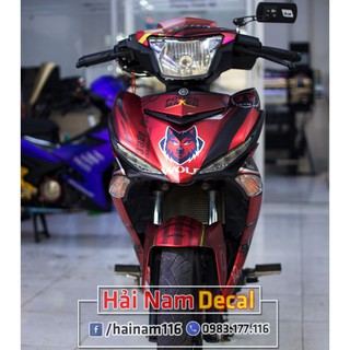 Tem Trùm Exciter 150 Đỏ Đen Chó Sói