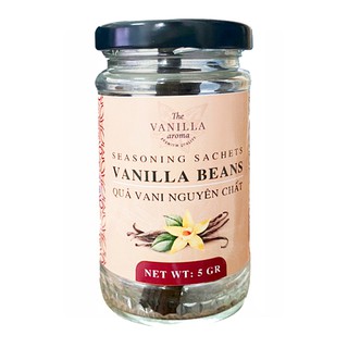 [DATE MỚI NHẤT] Cọng Vani Khô Thượng Hạng Lọ Thủy Tinh 5gr – Vanilla Beans