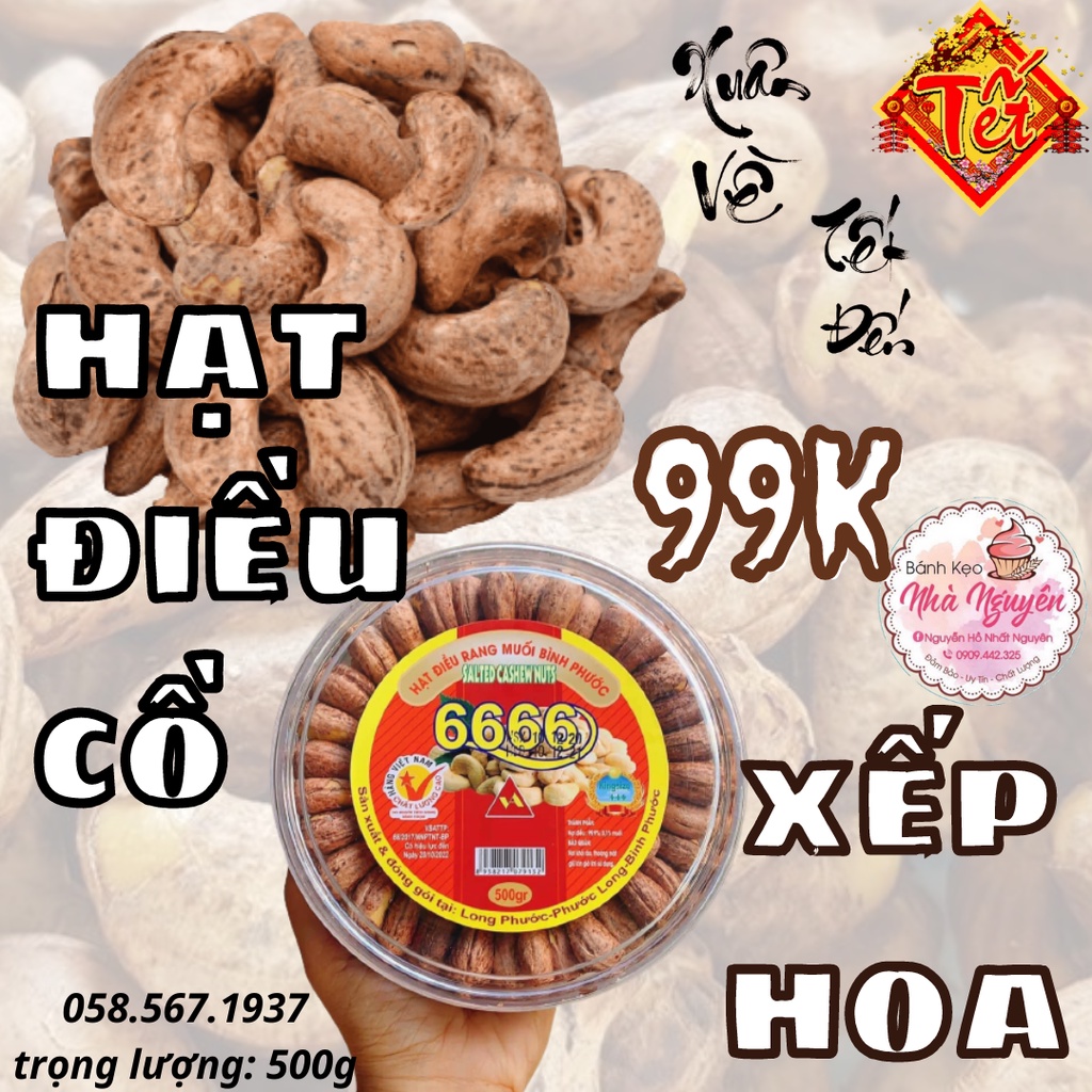HẠT ĐIỀU XẾP HOA NGON