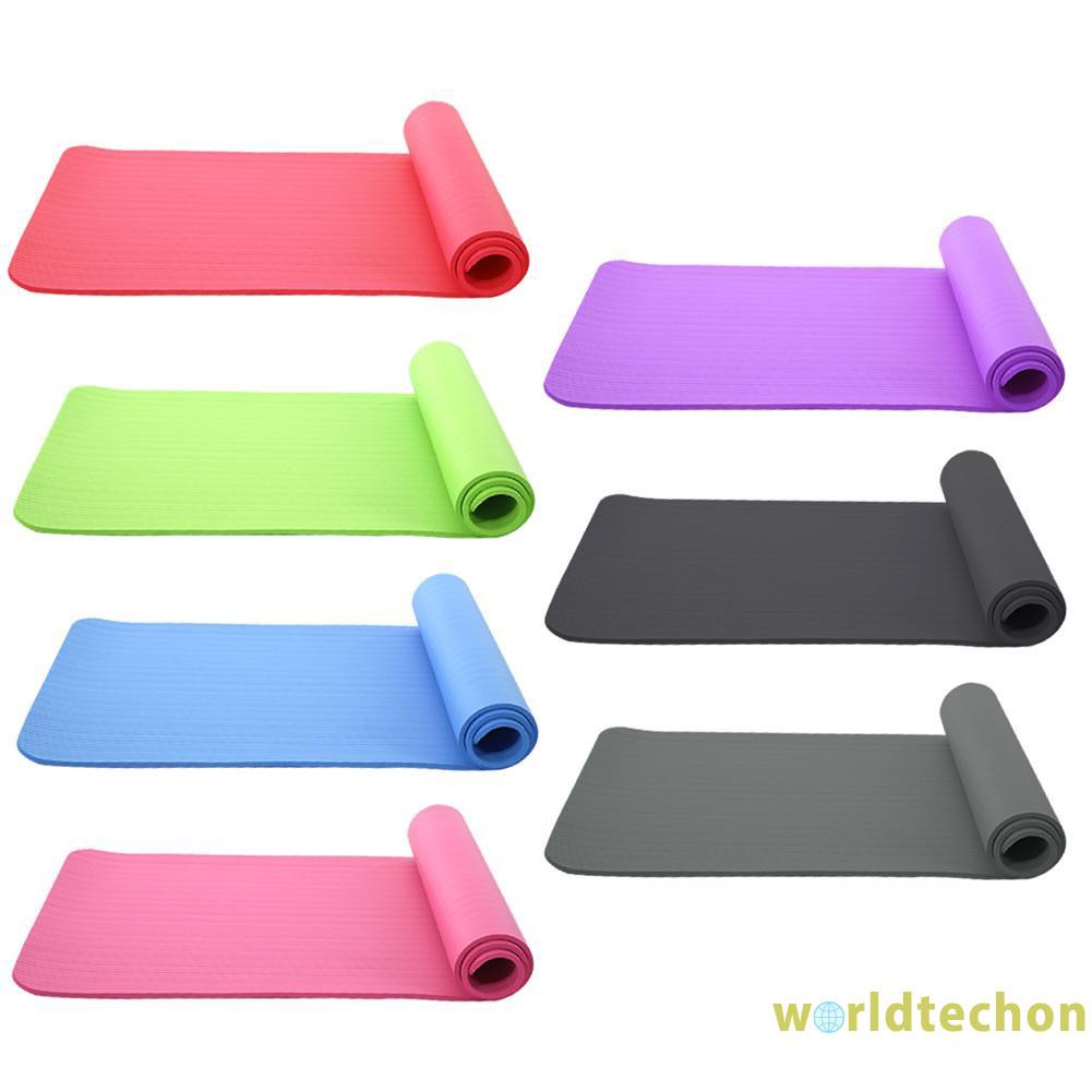 READY STOCK Yoga Mat NBR Non-slip Blanket Gym Home Lose Weight Sports Equipment (Pink)