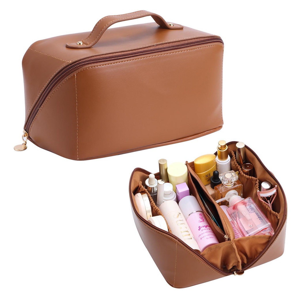 Túi Đựng Mỹ Phẩm Da PU Chống Thấm Nước Tiện Dụng Mang Đi Du Lịch