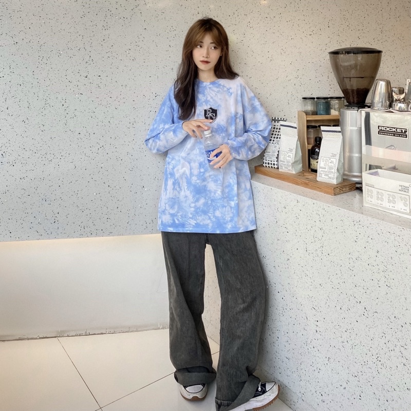Áo thun tay dài loang REGODS unisex form rộng ( REGODS LONGSLEEVE TYEDYE ) | BigBuy360 - bigbuy360.vn