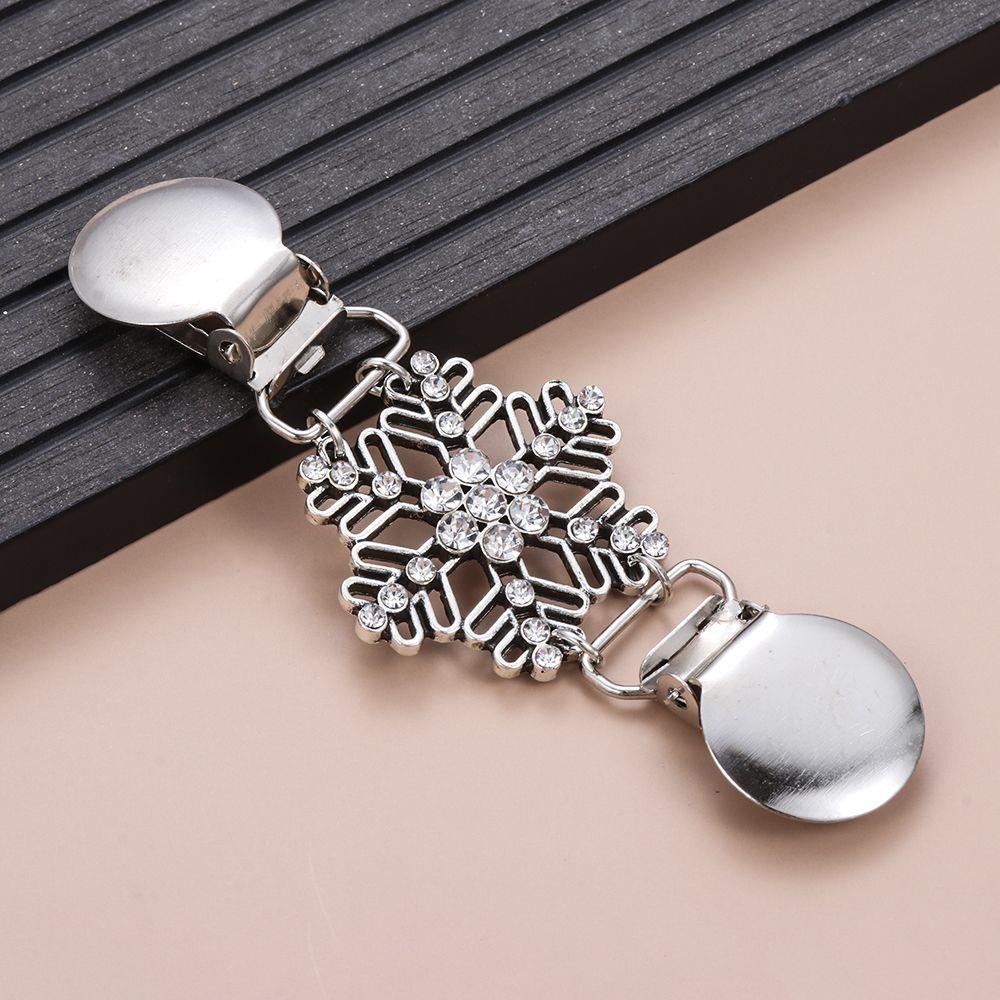 ROWANS Kẹp Cài Áo Cardigan Đính Đá Ngọc Lam Phong Cách Retro Mới