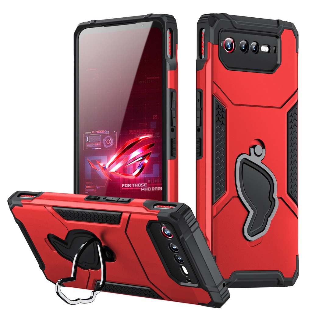Ốp Điện Thoại Kiểu Giáp Bảo Vệ Chống Rơi Có Giá Đỡ Cho ASUS ROG Phone 6 / 6D / 6 Pro / 6D Ultimate