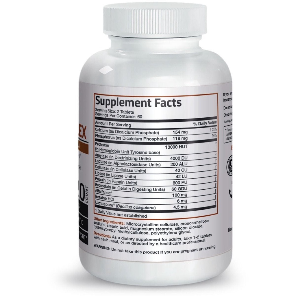 Organic Vitamin Daily Enzyme Complex - 120/250 viên Mỹ - Men vi sinh, chống đầy hơi, ăn không tiêu