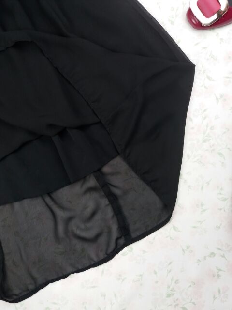 Chân váy TOUSHI đen dáng dài. | BigBuy360 - bigbuy360.vn
