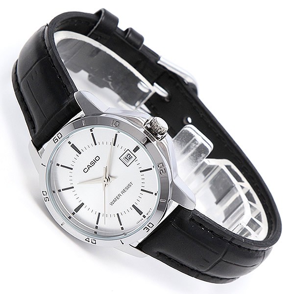 Đồng hồ nữ dây da Casio chính hãng Anh Khuê LTP-V004L-7AUDF (30mm)