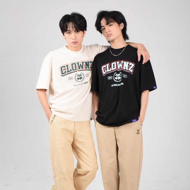 Áo thun trơn tay lỡ local brand Clownz Academy phông cổ tròn form rộng cotton unisex nam nữ nhiều màu