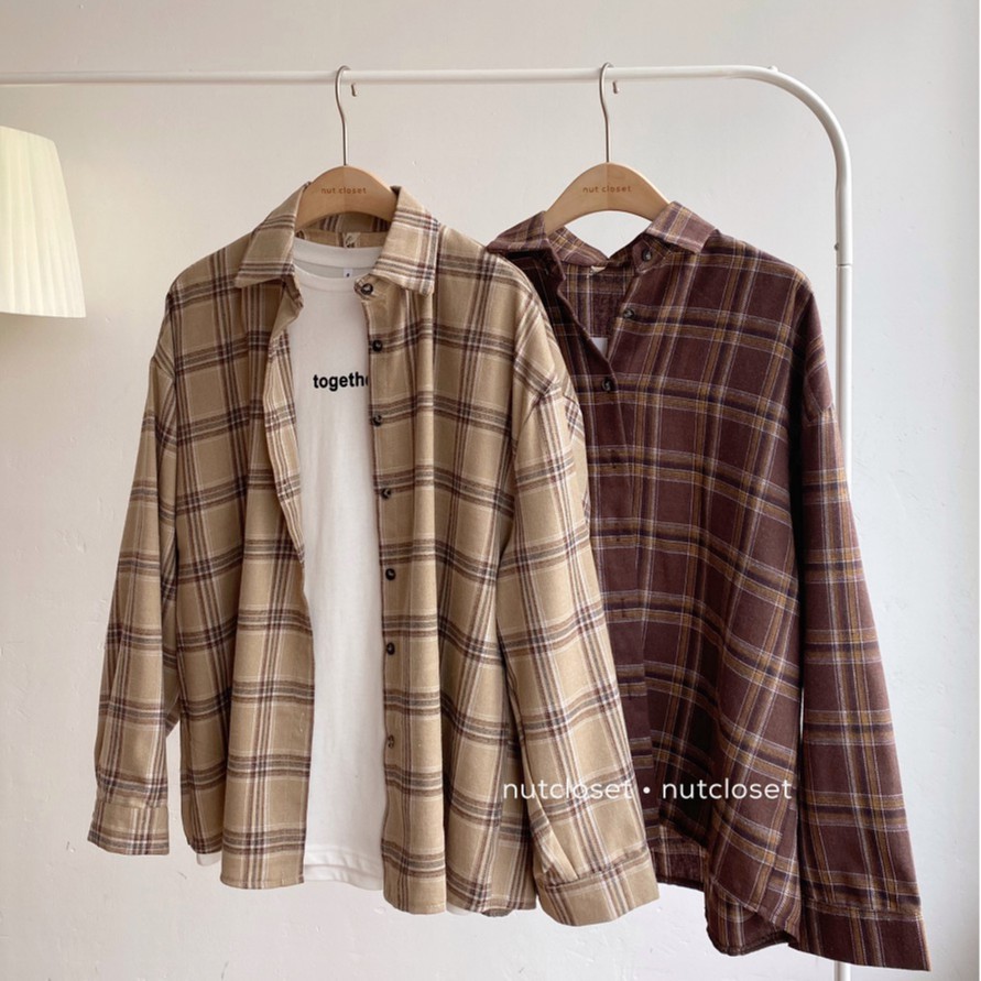 [Mã WASKT304 giảm 15% tối đa 30K đơn 99K] Áo sơ mi kẻ caro_A0106