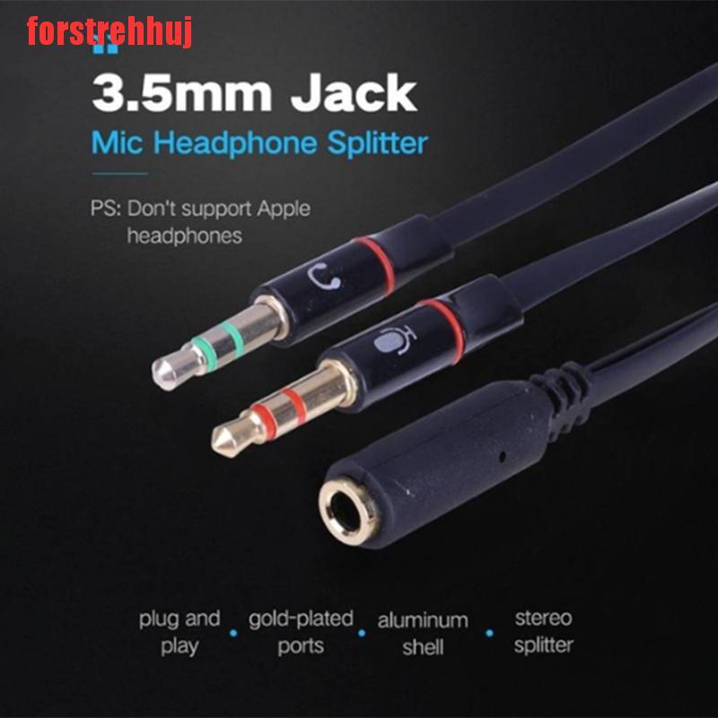 Cáp Tai Nghe 3.5mm Từ Cổng Cắm Sang 2 Giắc Cắm 3.5mm | BigBuy360 - bigbuy360.vn