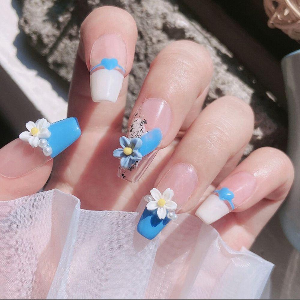 Bộ 50 Hoa Trang Trí Móng Tay Nghệ Thuật 3D Thời Trang Dành Cho Nữ