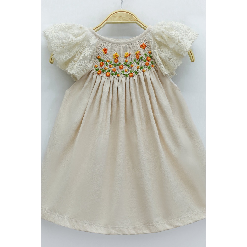 ĐẦM SMOCK CÁNH TIÊN NUDE