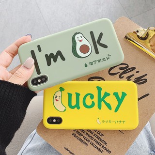 [ IPHONE ] Ốp Lưng Silicon Nền Màu I'm Ok, Lucky - A010