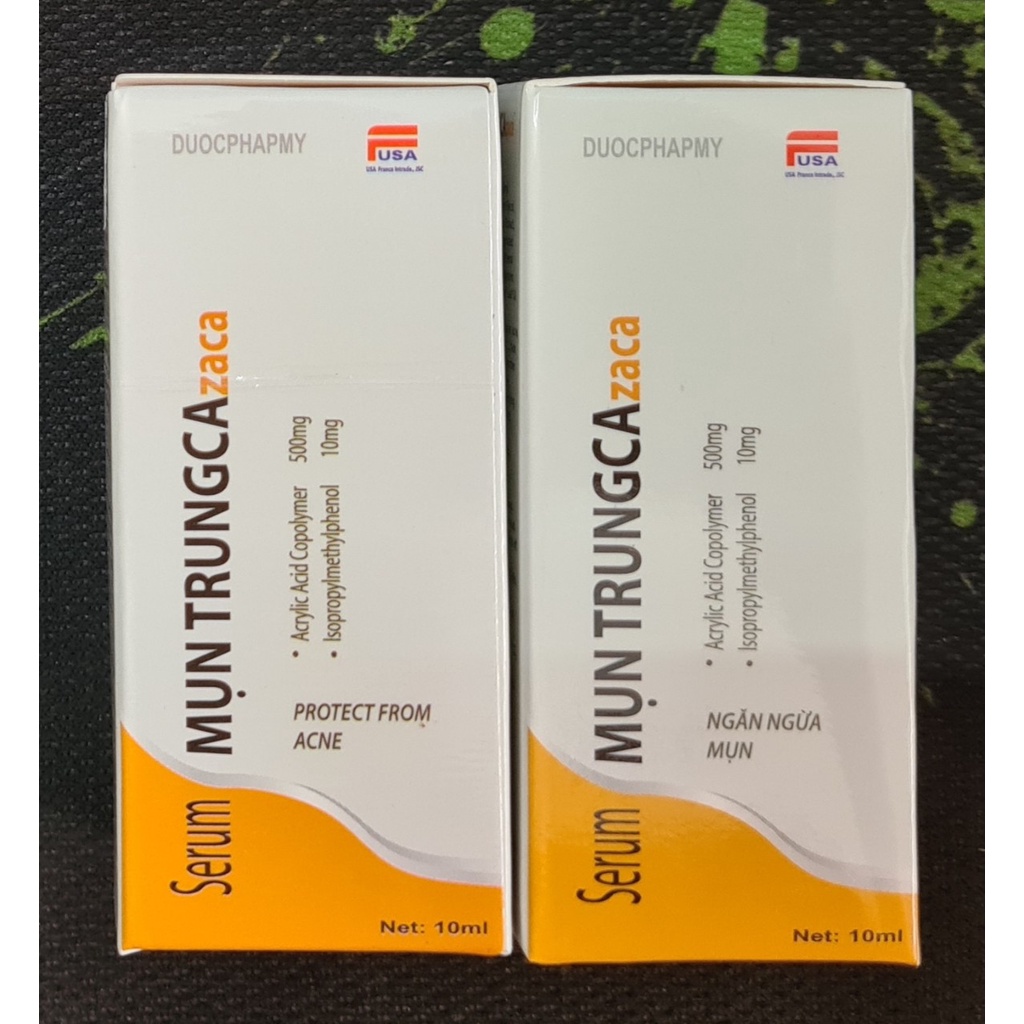 Serum MỤN TRUNGCAzaca 10ml - Dùng cho mụn trứng cá, mụn thâm, mụn mủ, mụn bọc