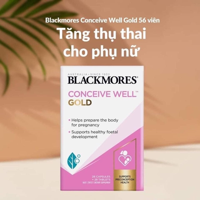 Viên uống Conceive Well Gold Blackmores, tăng khả năng thụ thai, 56 viên