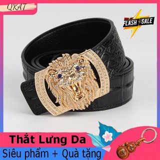 Thắt Lưng Nam Da Bò-Da thật 100%-Đính đá siêu bền đẹp-Chống Xước-Thắt-Lưng-Nam-Loại-Đẹp-BH 1 đổi 1-Quà tặng hấp dẫn