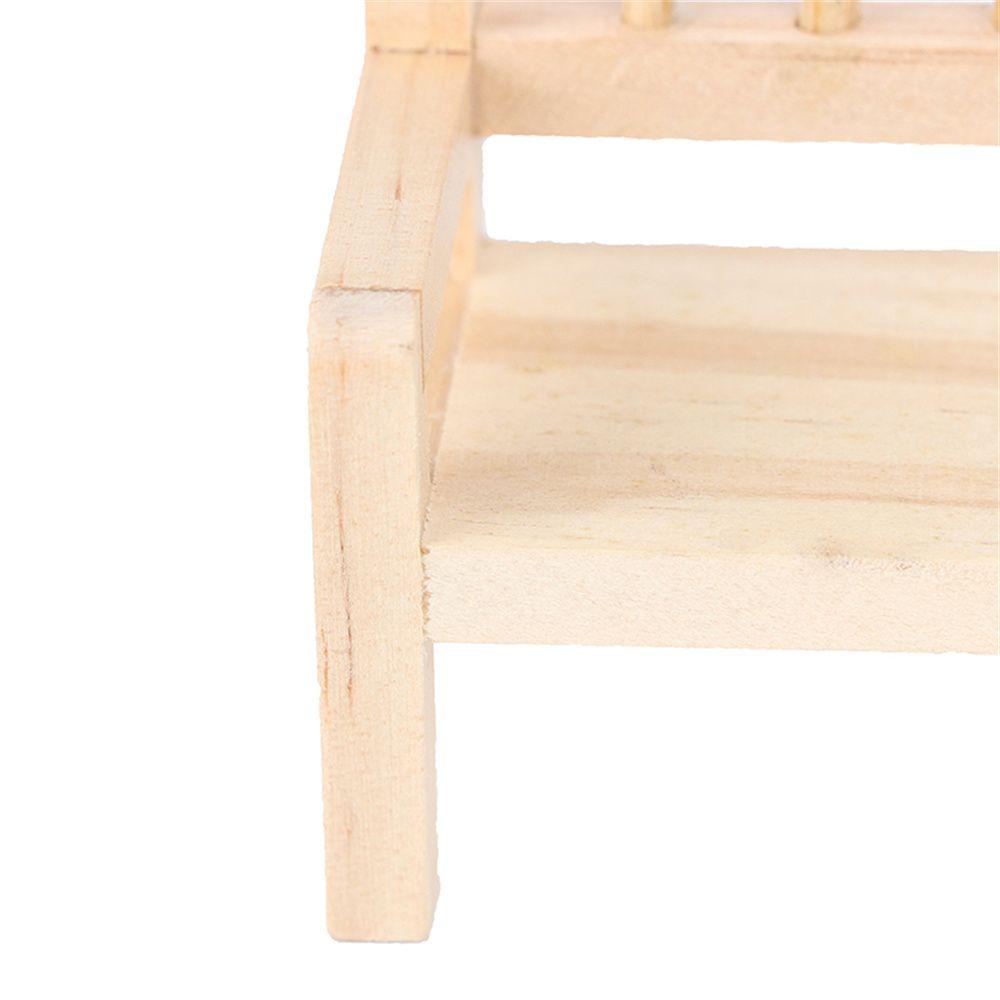 NICKOLAS Mô Hình Ghế Gỗ 1: 12 Dùng Trang Trí Nhà Búp Bê