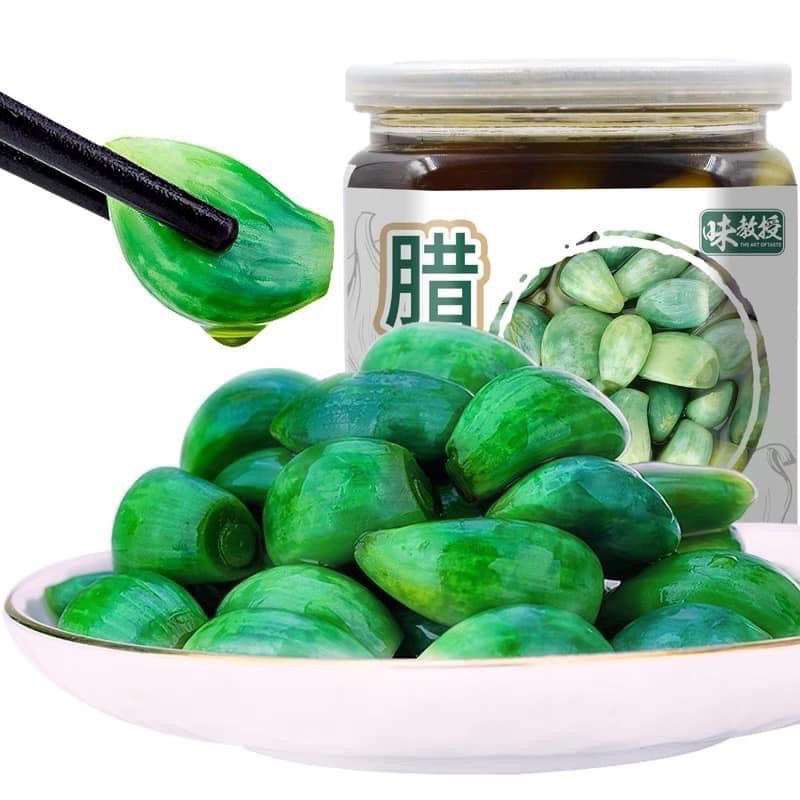 Tỏi xanh muối chua ngọt 400g