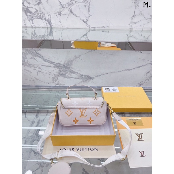 Túi xách lv viền xích chất da thật sz 24
