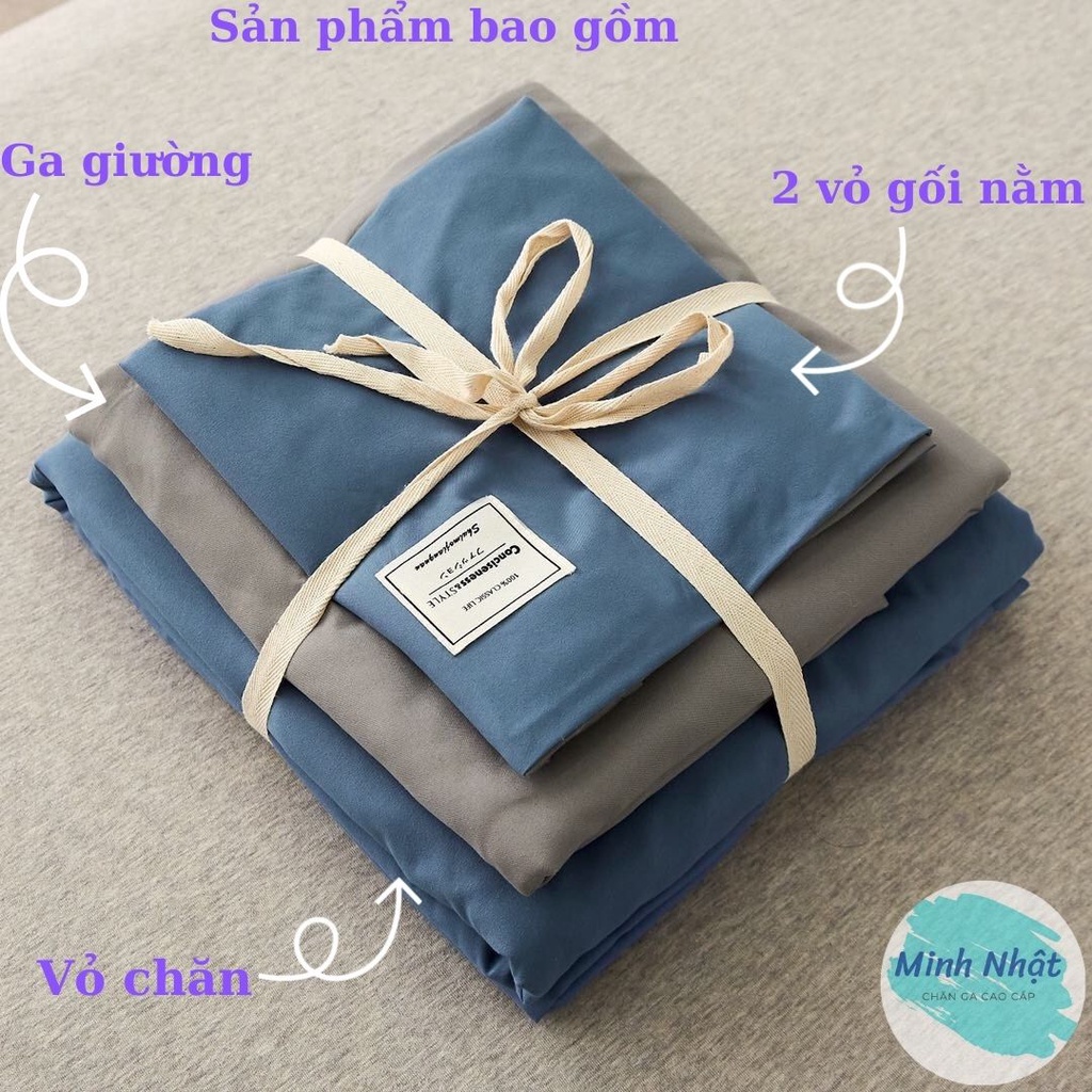 Bộ chăn ga gối cotton tici Minh Nhật – chăn mền, drap giường, vỏ gối - ga giường đủ size