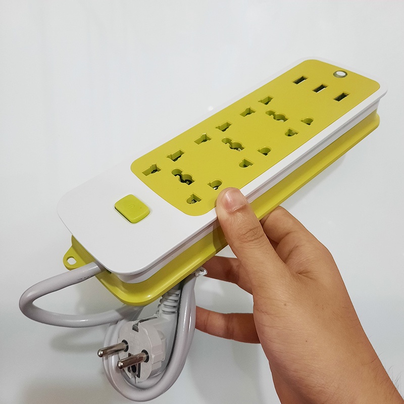 Ổ cắm điện đa năng 3 lỗ 2 chấu, 3 lỗ 3 chấu kèm 3 cổng sạc USB tiêu chuẩn, dây nối dài 1.38m