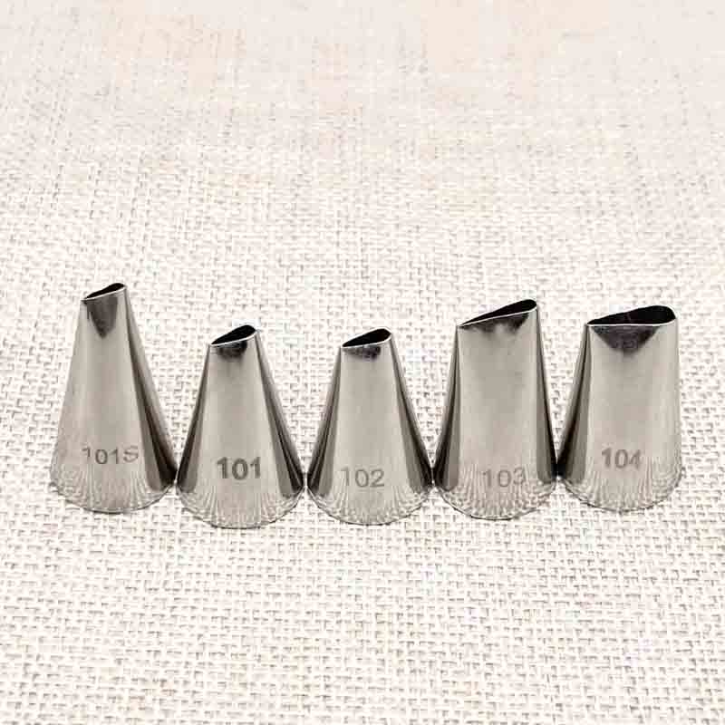 Đuôi bắt bông kem trang trí bánh bằng inox 101S/101/102/103/104