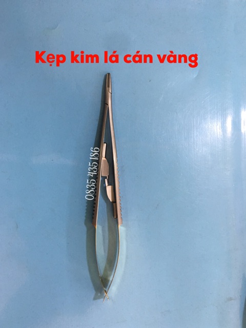 Kẹp Kim Lá Cán Vàng