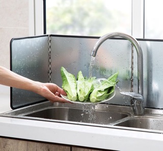 Tấm chắn dầu mỡ đôi ( kễm mạ bạc )