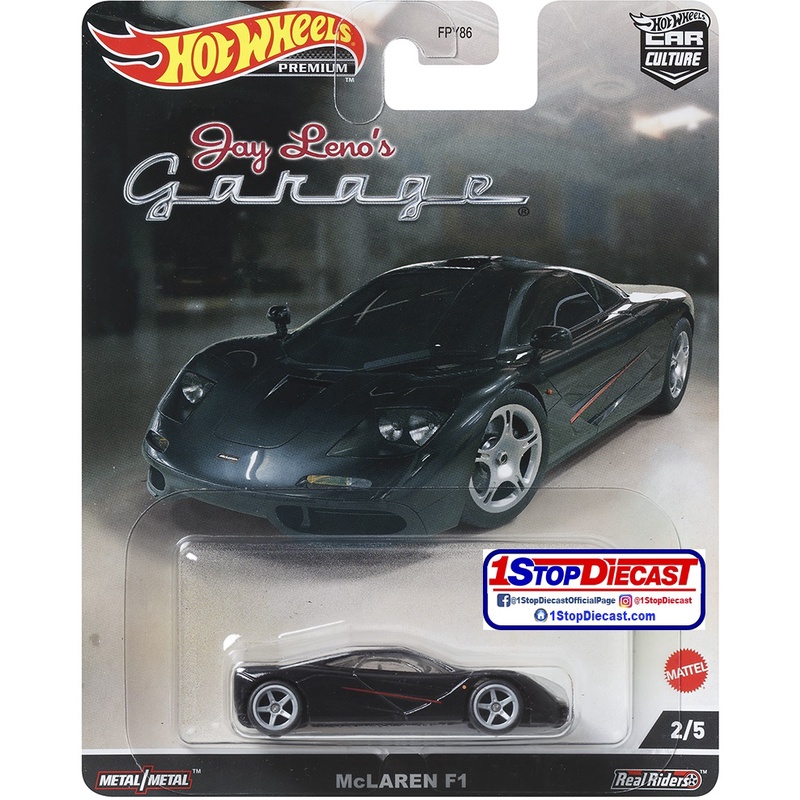 Saigontoys Hot Wheels JayLeno'S garage Mc Laren F1 - Xe mô hình tĩnh tỷ lệ 1:64 chính hãng