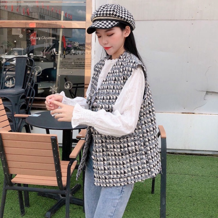 Áo len nữ,áo gile dệt kim phong cách hàn quốc cực xinh cho chị em Hàng Mới Về Hàng New | BigBuy360 - bigbuy360.vn