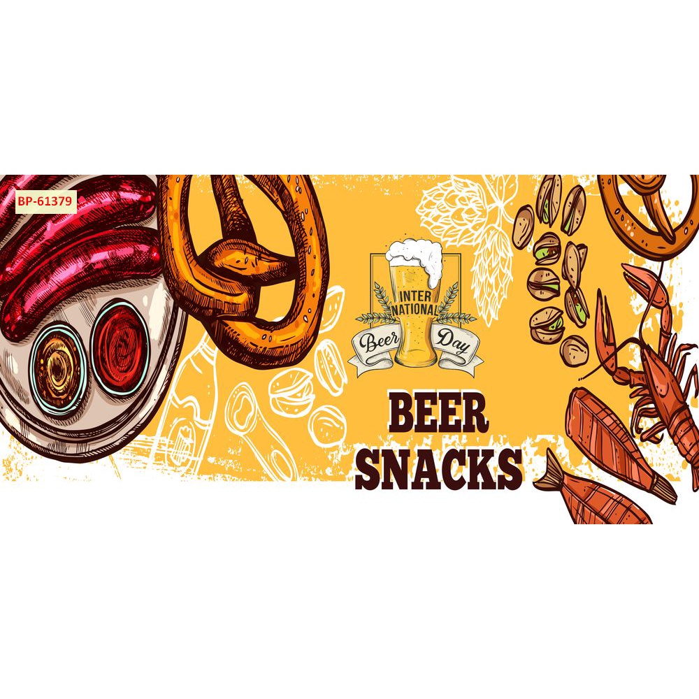 Tranh dán tường hàng quán dân dã 3D