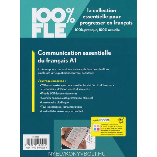 Sách học giao tiếp tiếng Pháp: Communication essentielle du français A1 (trình độ A1)
