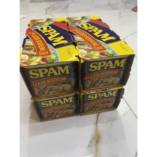 Thịt đóng hộp spam 25% less sodium x4 1.36kg