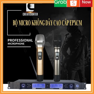 Bộ micro không dây EPXCM, Công nghệ không dây cao cấp, Chống ồn-hú rít hiệu quả-Hàng nhập khẩu cao cấp 🚀GIAO HÀNG HỎA T