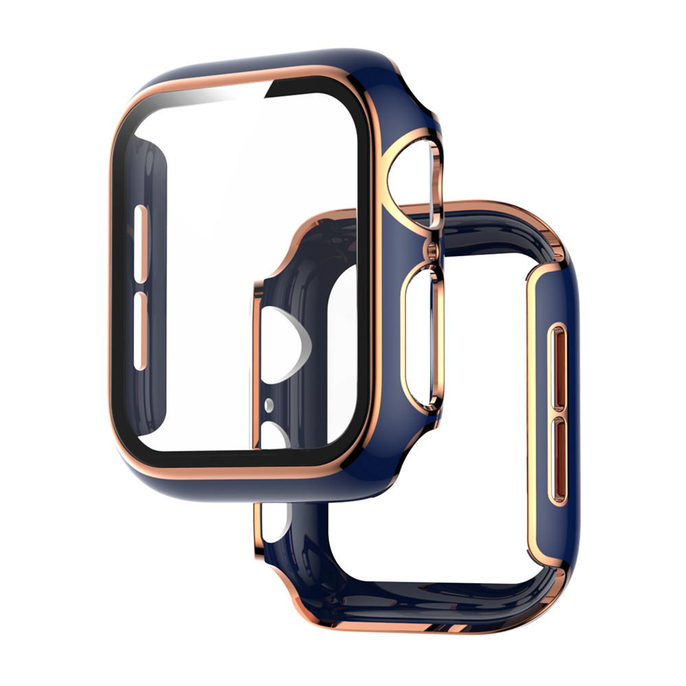 Vỏ bảo vệ màn hình cho Apple Watch Case Cover 44mm 40mm 42mm 38mm, Bảo vệ toàn diện Lớp phủ kính cường lực cho iwatch SE 6 5 4 3 2 1