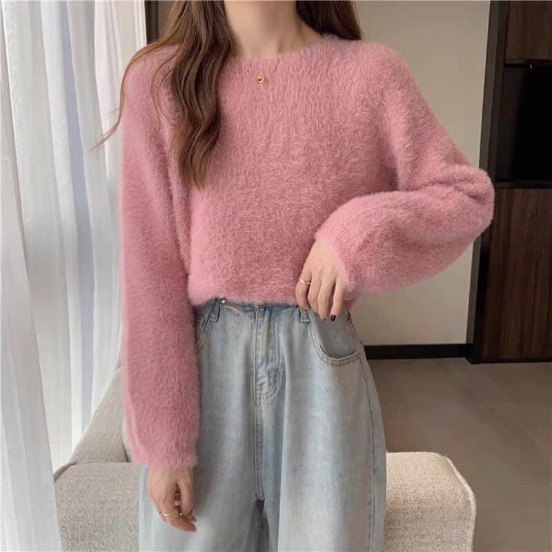 Áo len lông thỏ cho mùa đông