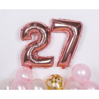 Bóng số màu Rose Gold size 32in (80cm)