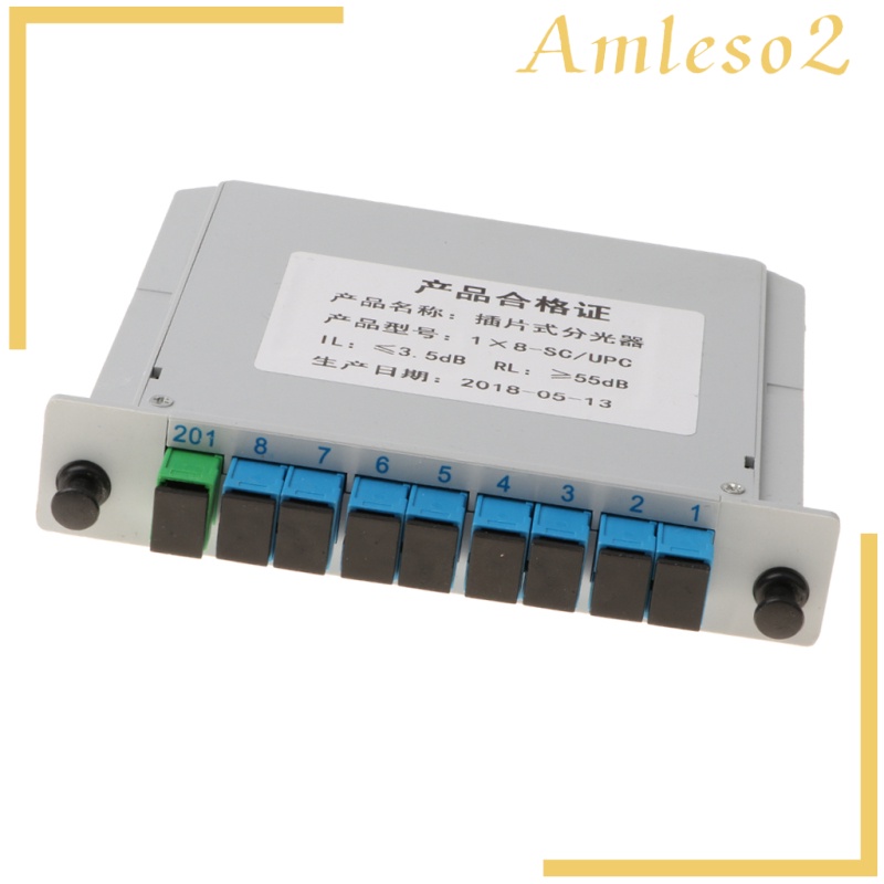 [AMLESO2]1 to 8 SC-UPC Connector Inserted PLC Fiber Optic Optical Splitter Module