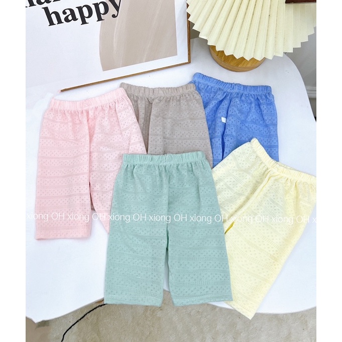 Quần legging lửng thông hơi bé gái