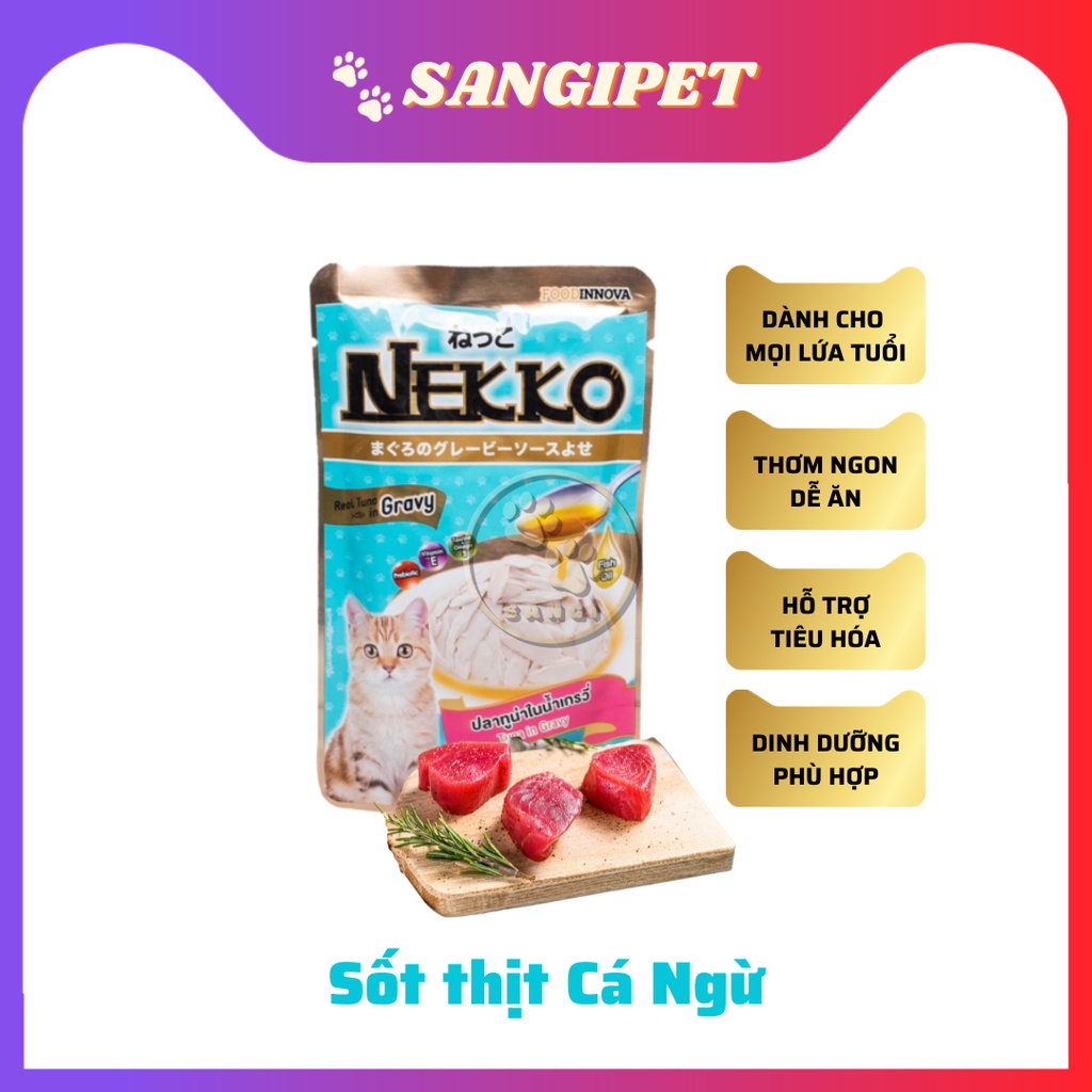 Pate mèo NEKKO soup, thạch dinh dưỡng 70g