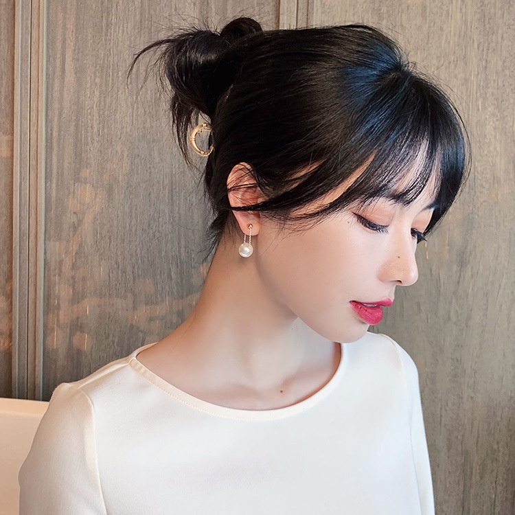 Khuyên tai nữ ngọc trai nhân tạo sang trọng, xinh xắn bông tai đẹp Hàn Quốc