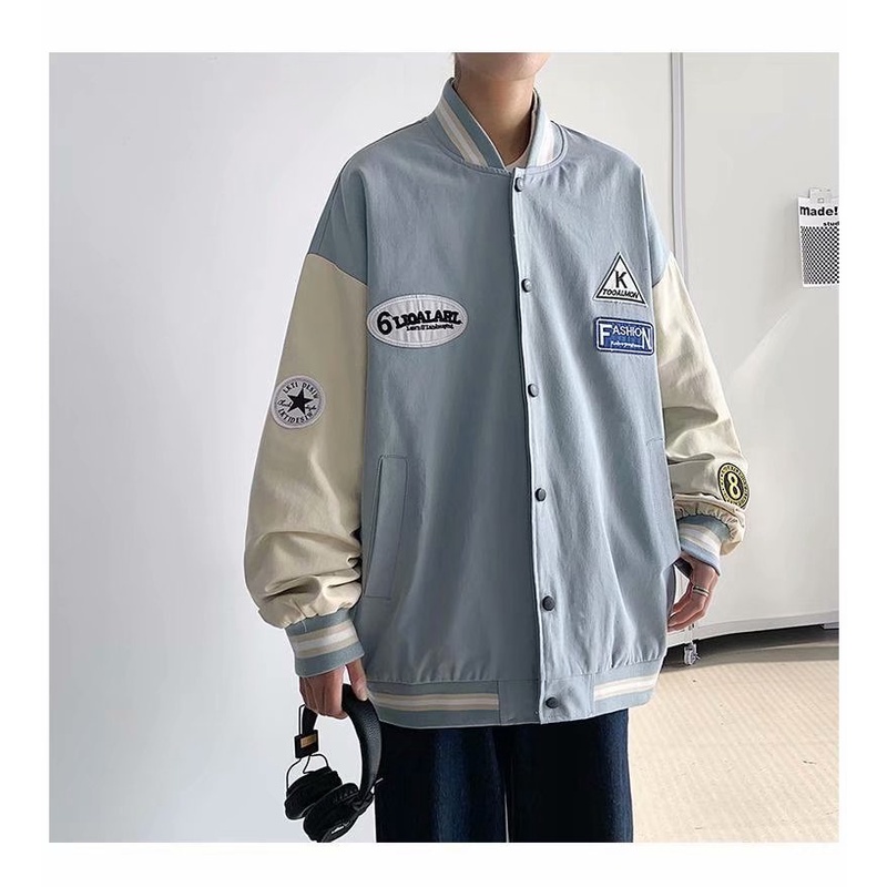 Áo bomber nam form rộng thời trang unisex hàn quốc 2021 Áo khoác nam big size kiểu bóng cháy thời trang du lịch đi học