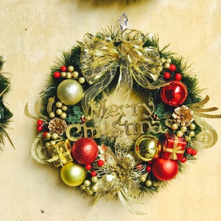 Vòng nguyệt quế treo cửa dịp Giáng Sinh 🎄🎄🎄
