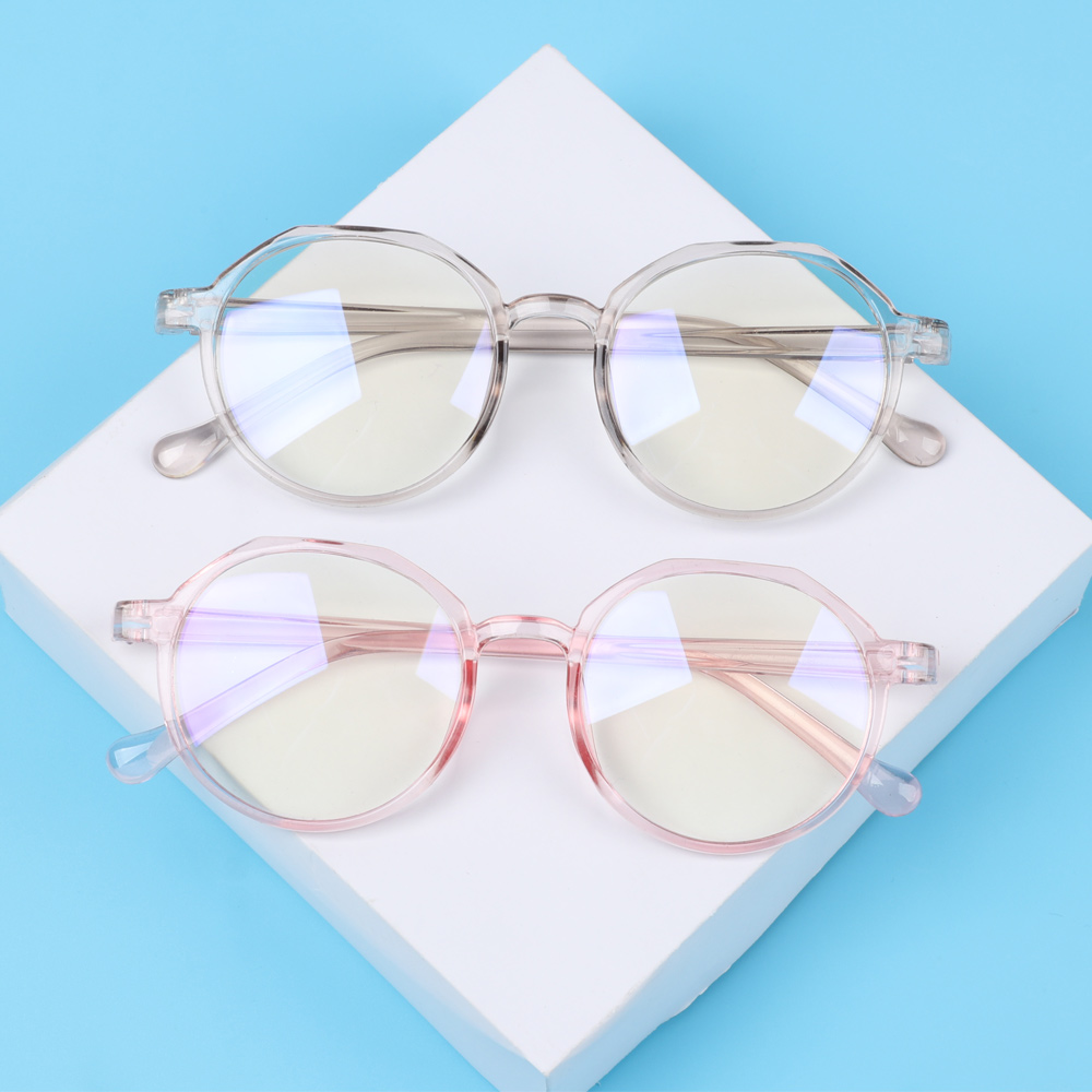 Mắt Kính Chống Bức Xạ Siêu Nhẹ Màu Xanh Dương/Đen/Hồng Vintage Chăm Sóc Tầm Nhìn Dành Cho Nam Và Nữ