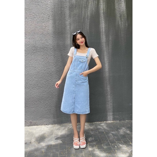 YẾM VÁY JEANS HAI DÂY