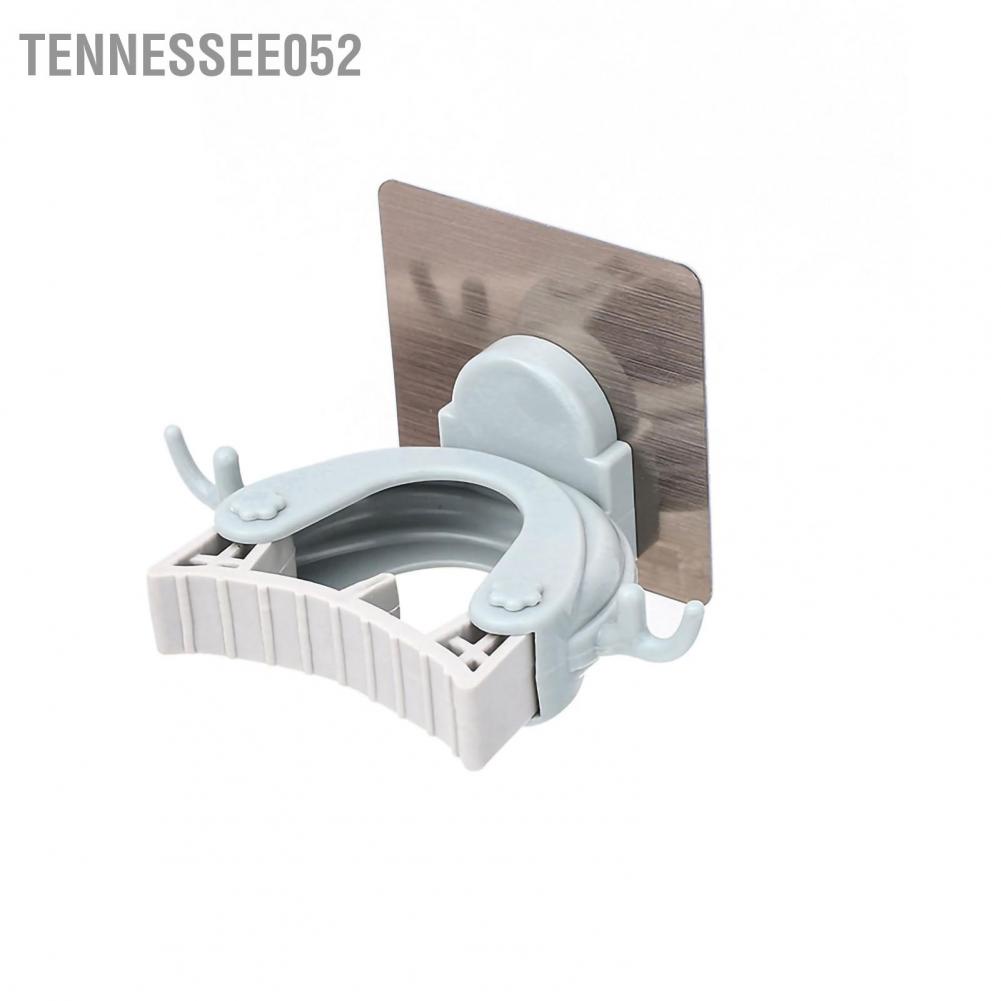 Tennessee052 Plastic Mop Clip Wall Mounted Adhesive Broom Storage Rack Multifunctional Bathroom Holder