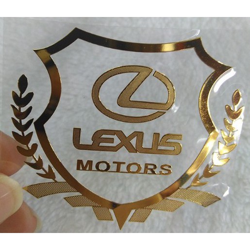 Logo kim loại dán trang trí cửa sổ xe ô tô lexus ct200h es250 gs250 is250 lx570 lx450d nx200t rc200t rx200t chuyên dụng