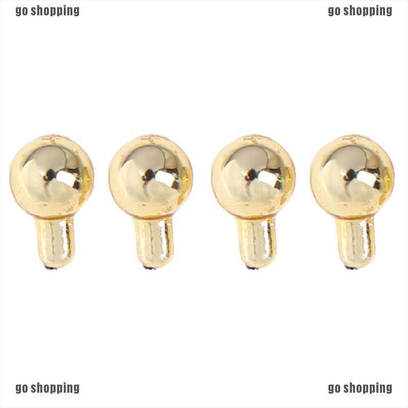 {go shopping}4 PCS Dollhouse miniature door knobs door fittings for doll house decoration